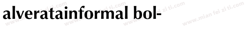 alveratainformal bol字体转换